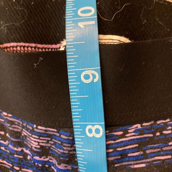 Nike Pro Leggings Womens M Purple Blue Static Pants Stretch DriFit Training Gym - Picture 9 of 11